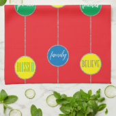 タオル「クリスマスメッセージ」 キッチンタオル (折り畳み)