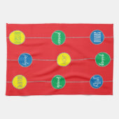 タオル「クリスマスメッセージ」 キッチンタオル (横)