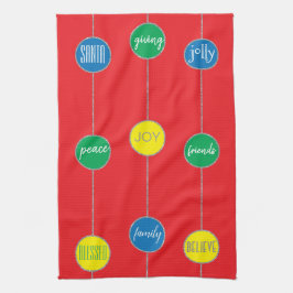 タオル「クリスマスメッセージ」 キッチンタオル