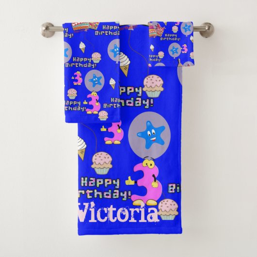 タオル・セット#3誕生日おめでとう バスタオルセット (インサイチュ)