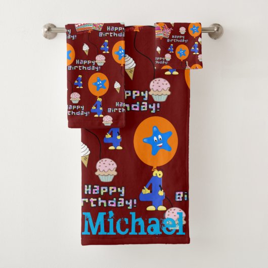 タオル・セット#4誕生日おめでとう バスタオルセット (インサイチュ)