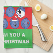 タオル「ベリークリスマス」 キッチンタオル (四つ折り)