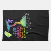 タオル-半分入ったガラス キッチンタオル (横)