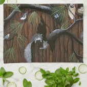 タオル「樹皮」 キッチンタオル (折り畳み)