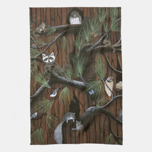 タオル「樹皮」 キッチンタオル (縦)