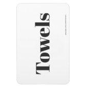 タオル – w/website address マグネット (縦)