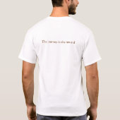 タオ犬は旅行報酬です Tシャツ (裏面)