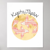 タオ風水コイ – ゴールデンアース – 京都,日本 ポスター (正面)