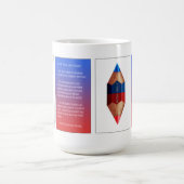 タオ#14-二色の二重ポイント コーヒーマグカップ (中央)