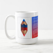 タオ#14-二色の二重ポイント コーヒーマグカップ (左)