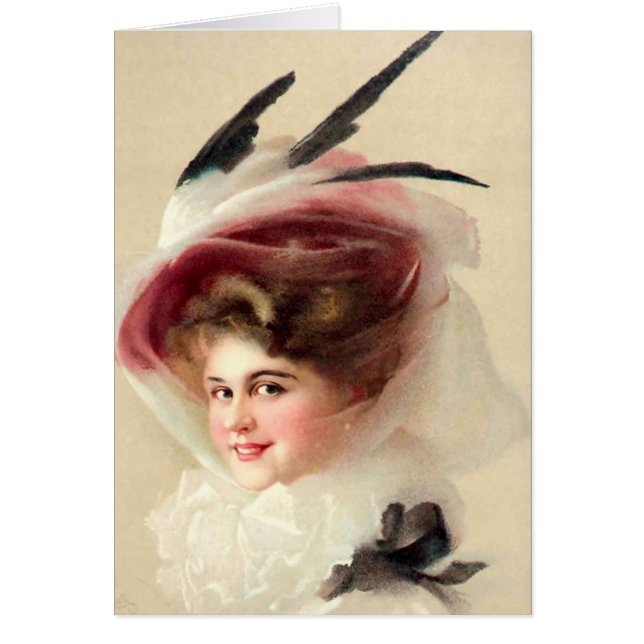 タカによって羽をつけられる帽子 (正面)