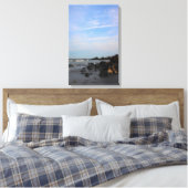 タカのビーチの夕べ キャンバスプリント (インサイチュ (寝室))