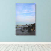 タカのビーチの夕べ キャンバスプリント (インサイチュ (ウッドフロア))