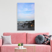 タカのビーチの夕べ キャンバスプリント (インサイチュ (リビング))