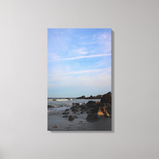 タカのビーチの夕べ キャンバスプリント (正面)