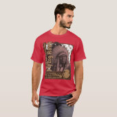 タカのOglala飛んでいるなLakotaの戦士 Tシャツ (正面フル)