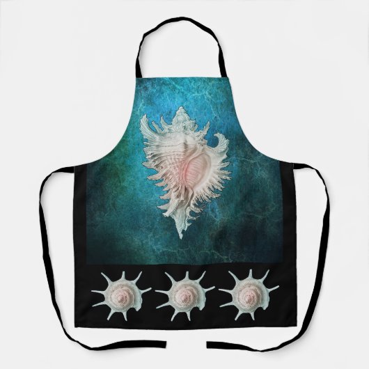 タカラガイとサザエ エプロン (正面)