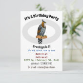 タカ華美イワシの鳥漫画イラストレーション 招待状 (スタンド正面)