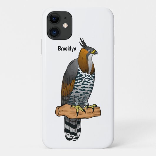 タカ華美イワシの鳥漫画イラストレーション Case-Mate iPhoneケース (裏面)