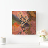 タカ スクエア壁時計 (ホーム)