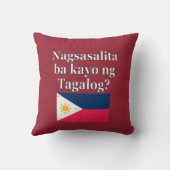 タガログ話ヤ語は?タガログ語。フラグ クッション (裏面)