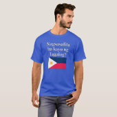 タガログ話ヤ語は?タガログ語。フラグ Tシャツ (正面フル)
