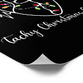タキクリスマスセーター解剖学ハート心臓保育園 ポスター (角)