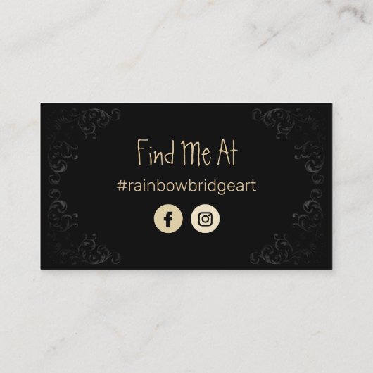 タキサーミストの記念品と骨董品 名刺 (裏面)