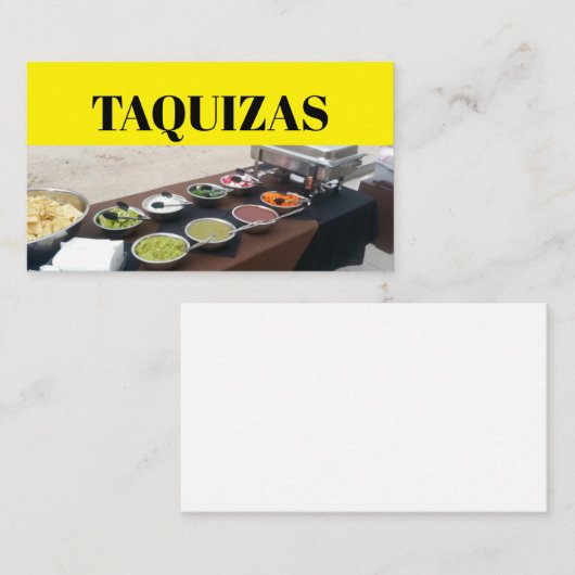 タキサ 名刺 (正面/裏面)