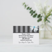 タキシドブルースハイファッションブティックフローラデザイナー 名刺 (スタンド正面)