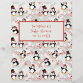 タキシドペンギン赤ちゃんシャワー予測とアドバイス (裏面)