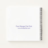 タキシードおもしろいハウスファットキャットスパイラルノートパソコンスモール ノートブック (裏面)