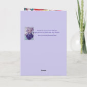 タキシードおもしろい猫メリークリスマス豆カード カード (裏面)