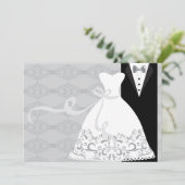 タキシードおよびガウンの招待状 招待状 (スタンド正面)