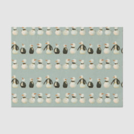 タキシードお洒落を着た漫画雪だるま 薄葉紙