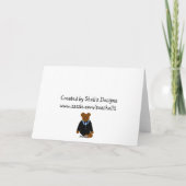 タキシードくまの最初誕生日 カード (裏面)