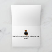 タキシードくまの最初誕生日 カード (内部)