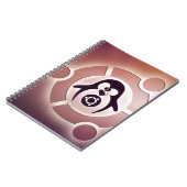 タキシードとの友人のロゴのUbuntuのLinuxの円 ノートブック (左側)
