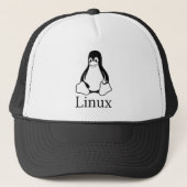タキシードとのLinuxのロゴLinuxのペンギン キャップ (正面)