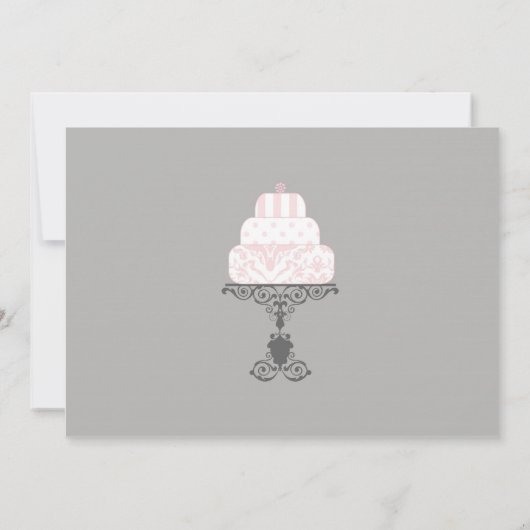 タキシードとガウンのリハーサルディナー招待状 招待状 (裏面)