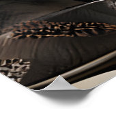 タキシードのインクを縦に着たワイマラナー ポスター (角)