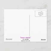 タキシードのカターフライ猫/バタフライお洒落ファンタジー! ポストカード (裏面)