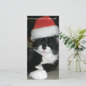 タキシードのクリスマス シーズンカード (スタンド正面)