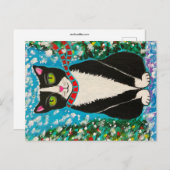 タキシードのクリスマス ポストカード (正面/裏面)