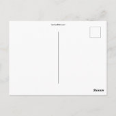 タキシードのクリスマス ポストカード (裏面)