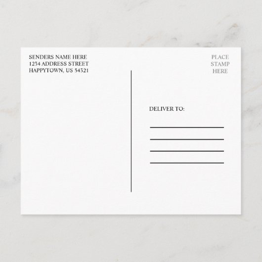 タキシードのネクタイは私のグロムスマンのブラック ポストカード (裏面)