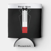 タキシードのベストマン バチェラーパーティー ウェディング 缶クーラー (正面)