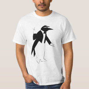 タキシードのペンギン-氷のヒップスターとしてカッコいい Tシャツ