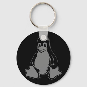 タキシードのペンギン- (Linux、開いた源、Copyleft、FSF) キーホルダー