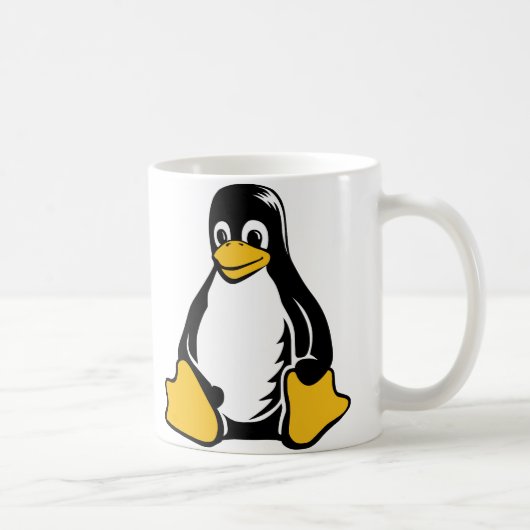 タキシードのペンギン- (Linux、開いた源、Copyleft、FSF) コーヒーマグカップ (右)